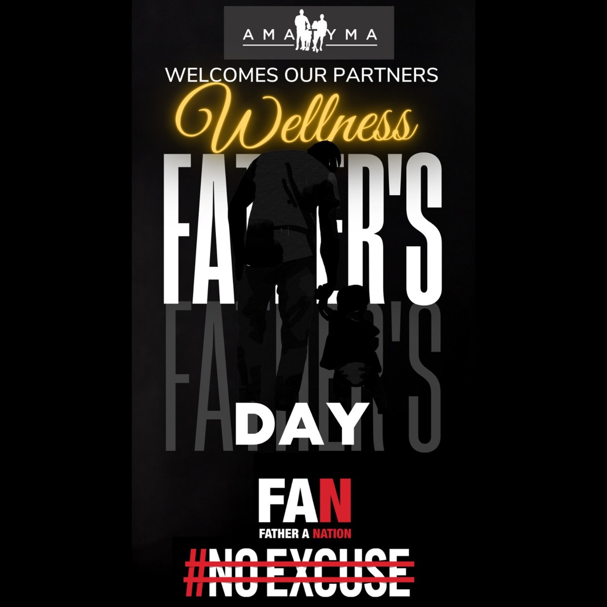 We welcome and appreciate our @amatyma_sa all black  wellness father's day event partner @carlingblacklabel #NoExcuse @fatheranation for believing in the wellness of men🖤🖤 #AMATYMA