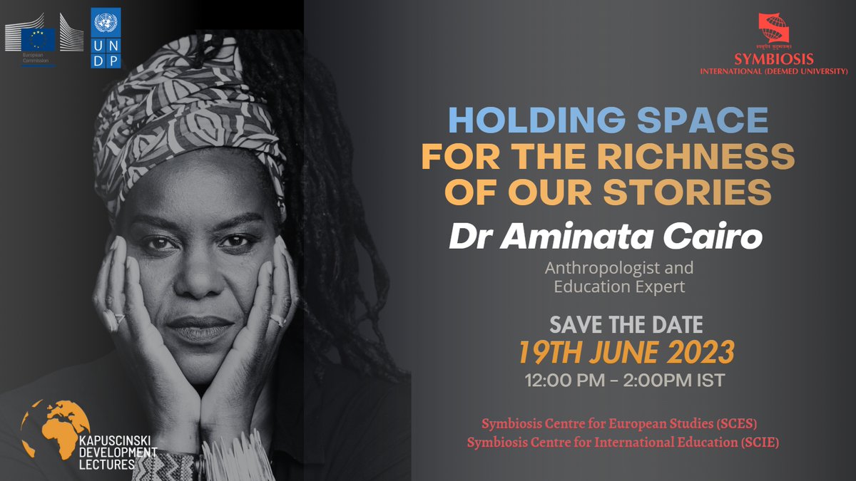 Spread the word and mark your calendars for an enlightening experience! Let's come together to drive sustainable development and appreciate the richness of our diverse narratives.

#KAPTalks #SCES #MySymbi #Uni20 #UNDP #EC #KapuscinskiDevelopmentLecture #SustainableDevelopment