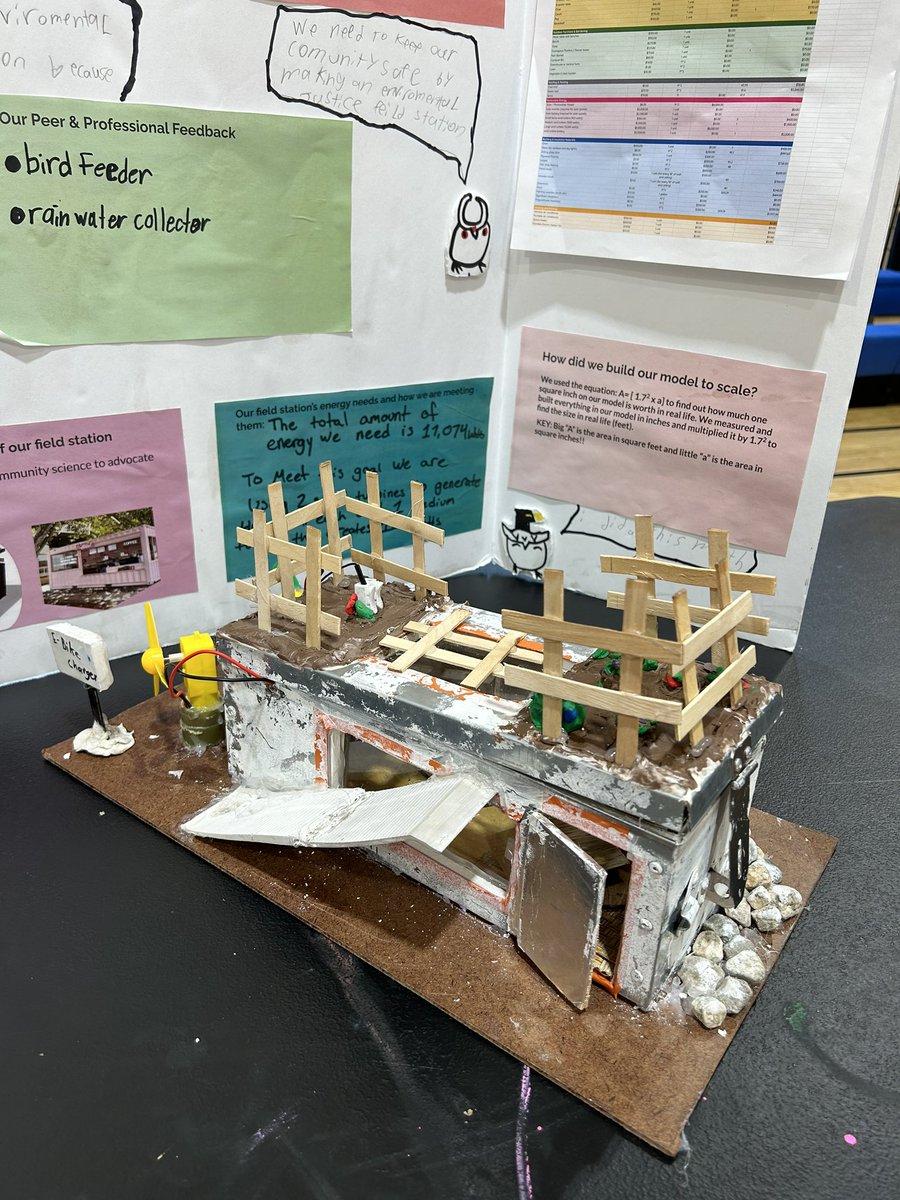 The Harbor Middle School students’ work on building climate resilient field stations out of shipping container scale models while working toward environmental justice in Red Hook is THE work, hope and world I want to live in! 2/