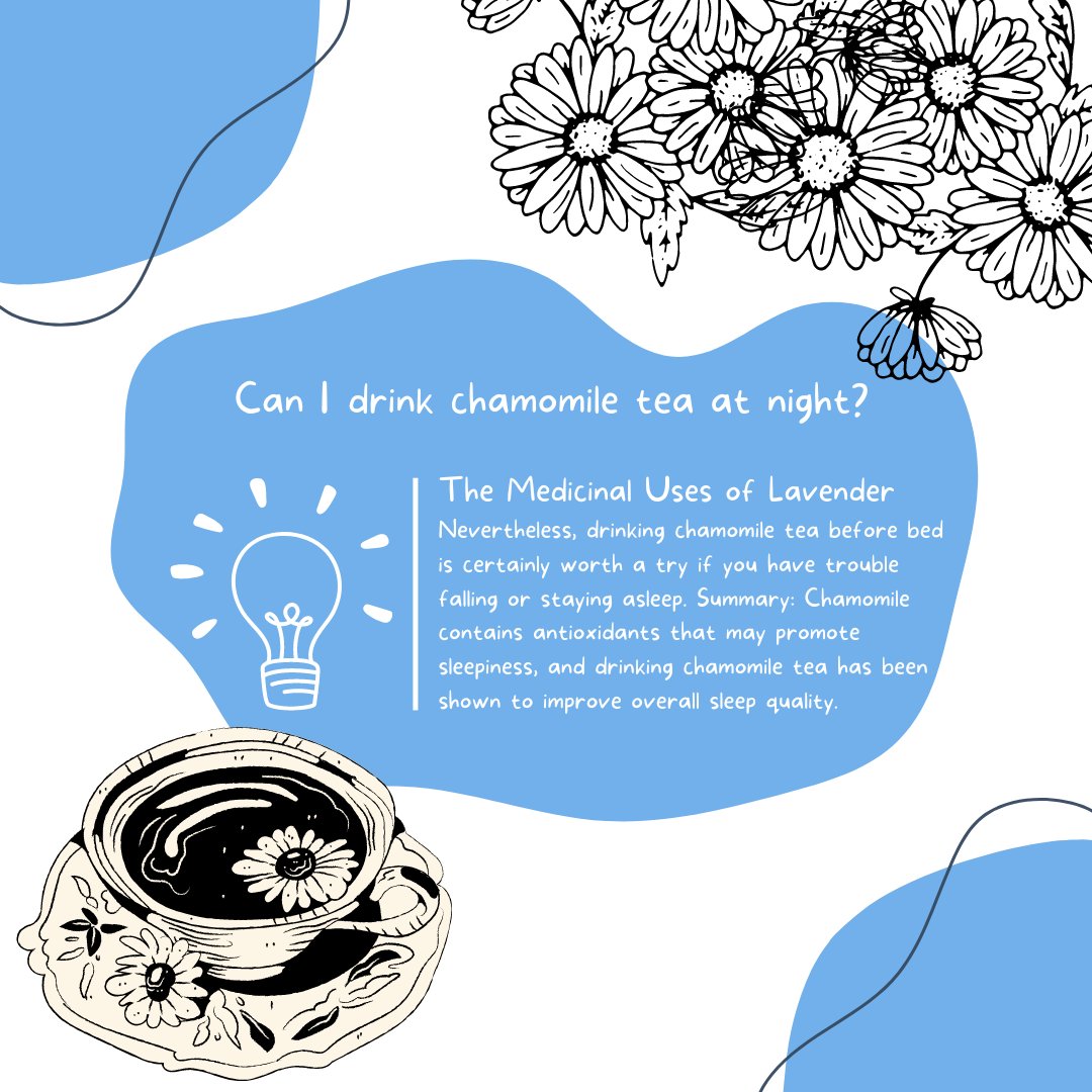 Did you know you can drink Chamomile tea at night? #medicinanatural ##selfcare #chamomiletea #sleepremedies #mentalhealth