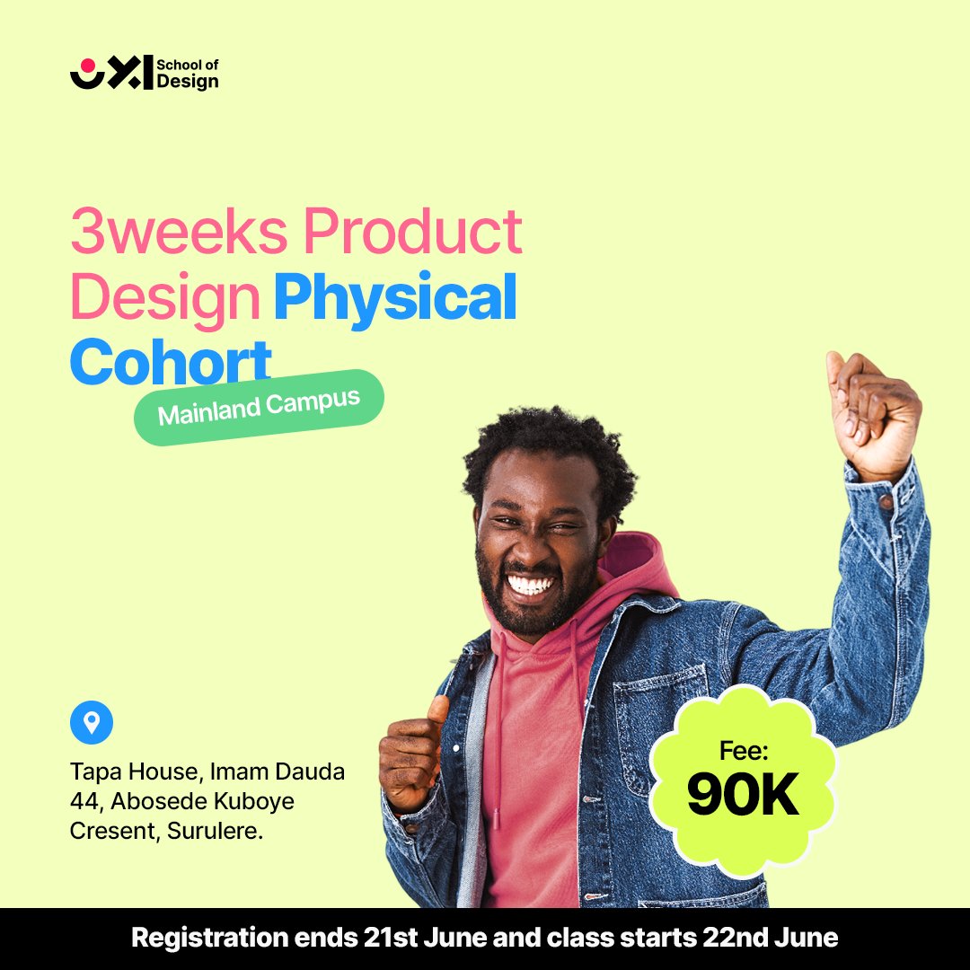adorablekrtn's tweet photo. Unleash your creativity and design your way to success! Join our Product Design Course and embark on a journey of innovation and inspiration.
REGISTER TODAY: https://t.co/7VoerIsaOW
#UXLSOD #UXLSODDOTW #UXLSODTESTIMONIALS #WOMENINTECH #uxdesigner #careergoals #selftaught https://t.co/W0mCrDp7JG