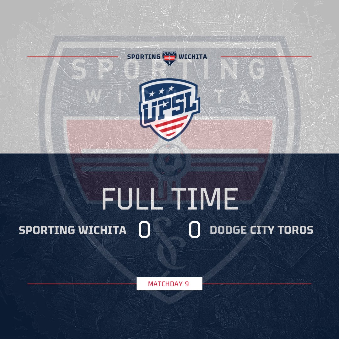With one game left and adding one point over the weekend, Sporting Wichita will be named division champions. Come out Sunday, June 18th and help celebrate our great season with the team. Sporting Wichita will hold the #1 seed heading into the post season tournament.

#SW1 #upsl