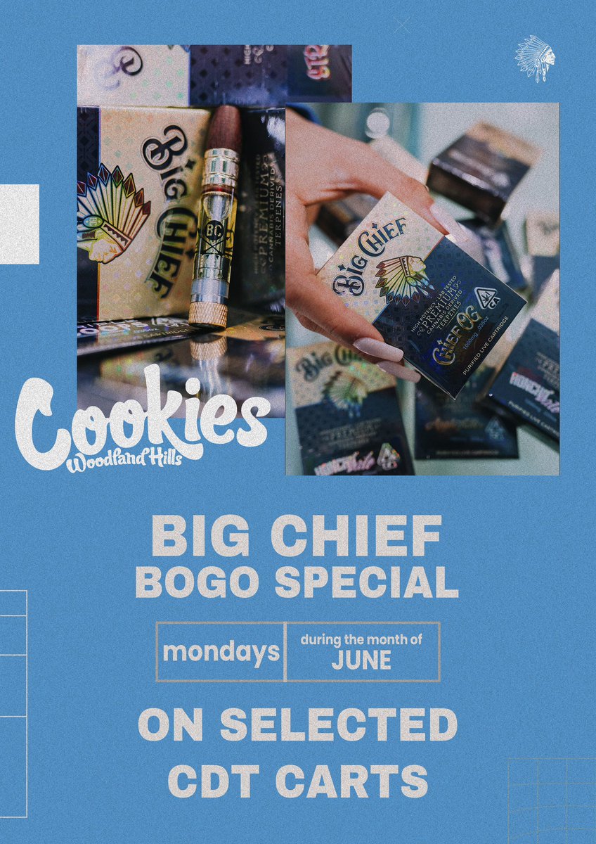 EVERY MONDAY DURING THE MONTH OF JUNE!
#CookiesWoodlandHills
