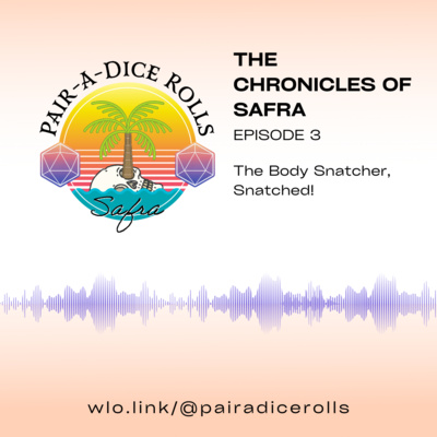 Episode 4 of The Chronicles of Safra drops on #spotify this Friday, for all you #podcasters out there! Check out Episode 3 before the new one drops!
#DnD #podcasts #ttrpg #ttrpgcommunity #dungeonsanddragons #tabletopgames #tabletopgaming #PodcastAndChill 
buff.ly/3oZLk9G