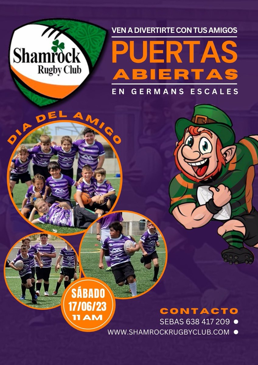 Vine el dissabte a disfrutar d'un día ple de rugby i alegría. #rugbiperatothom