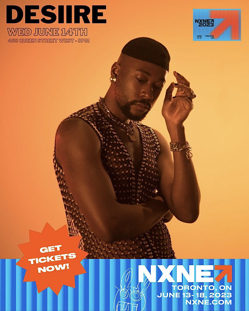 Live for <a href="/nxne/">NXNE</a> - A special set with my band. Next Wednesday June 14th - Excited to vibe! 🧡 Tix avail ⬇️
nxne.com/events/desiire…