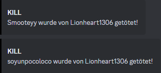 NVEDramaDays's tweet photo. Blad_D tötet heute 6 Leute und war kurzzeitig Killgleich mit Team #Justus.
Lionheart1306 gewinnt jedoch auch ein 2v1 und ist somit wieder erster im NVE.
Wer wird die meisten Kills bekommen
#NiedersachsenHungerGames oder #Justus??? https://t.co/VISUlEMWIc