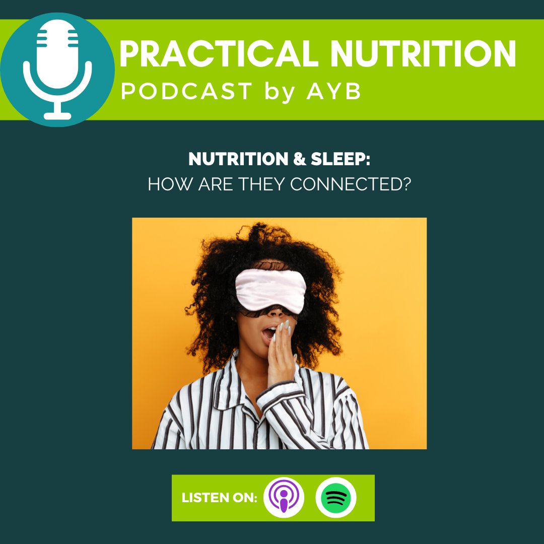 Listen to our newest episode of Practical Nutrition Podcast: Nutrition &amp; Sleep. Click the link now: spotifyanchor-web.app.link/e/90MQuUPQzAb