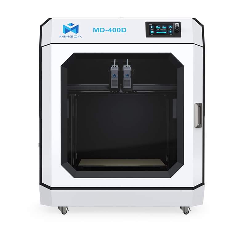 3DPBelgian's tweet photo. So @MINGDA3dprinter just announced their new printer. A 400 cubed IDEX printer. The MD-400D #3Dprinting #3dprinter #mingda https://t.co/SlcmpRtW7W