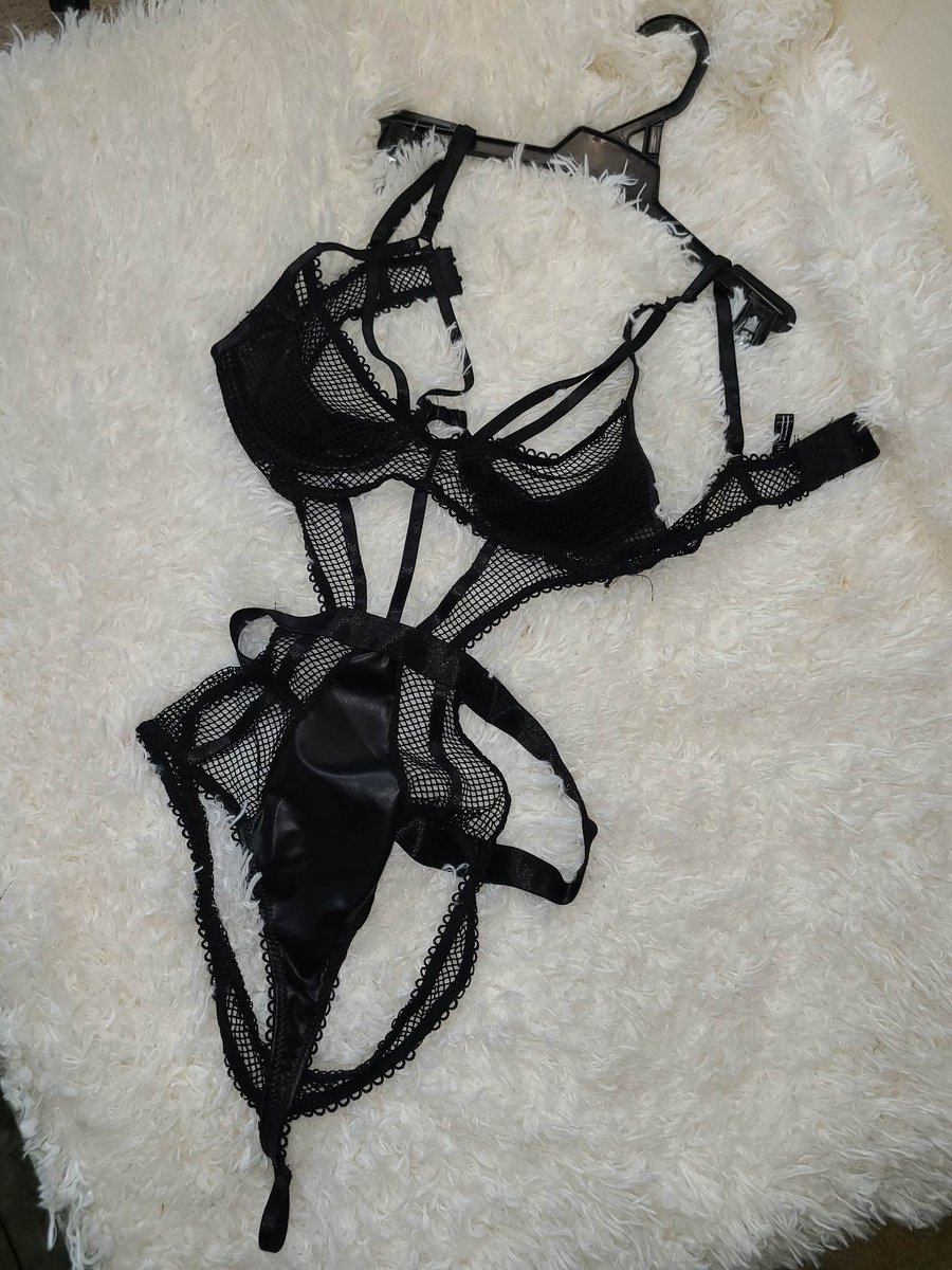 Worn lingerie, fishnet and faux leather findom femdom wornclothes sexylingerie selling