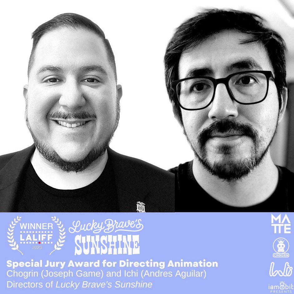 Chogrin's tweet photo. Gracias @LALIFF & @latinxinanim! Es un honor!
https://t.co/kWcw1nMeBy
https://t.co/Js4oiOQDqu
#luckybravessunshine #chogrin #andresaguilar #mattecg #intifx #laliff #laliff2023 #LXia #ecuador #cineecuatoriano #animacionecuador #ecuadoriananimation #jorgergutierrez #animation https://t.co/5Pgn7mS35J