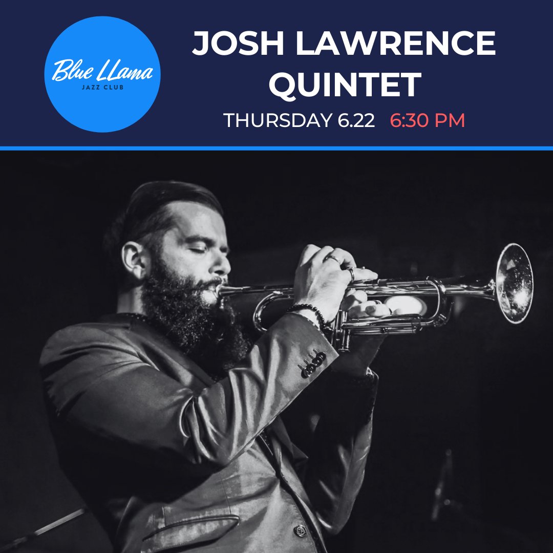 Josh Lawrence (@joshjazztrumpet) on Twitter photo Happy to officially announce our performance at Ann Arbor’s <a href="/bluellamaclub/">Blue LLama Jazz Club</a> on Thursday, June 22! We will be performing music from our latest <a href="/positone/">Posi-Tone Records</a> release "And That Too." Tickets are available at bluellamaclub.com/event/josh-law…… We'll see you there! Happy to officially announce our performance at Ann Arbor’s <a href="/bluellamaclub/">Blue LLama Jazz Club</a> on Thursday, June 22! We will be performing music from our latest <a href="/positone/">Posi-Tone Records</a> release "And That Too." Tickets are available at bluellamaclub.com/event/josh-law…… We'll see you there!