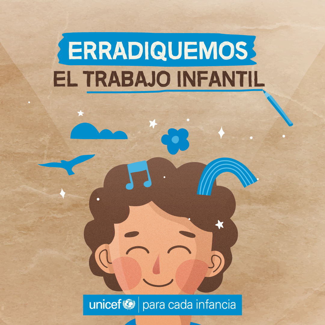 En el mundo, 160 millones de niños y niñas se encuentran en situación de trabajo infantil. Y 79 millones de ellos realizan trabajos peligrosos.

Trabajar aleja a los chicos y las chicas de su derecho a aprender, jugar y crecer felices. 

#PongamosFinAlTrabajoInfantil