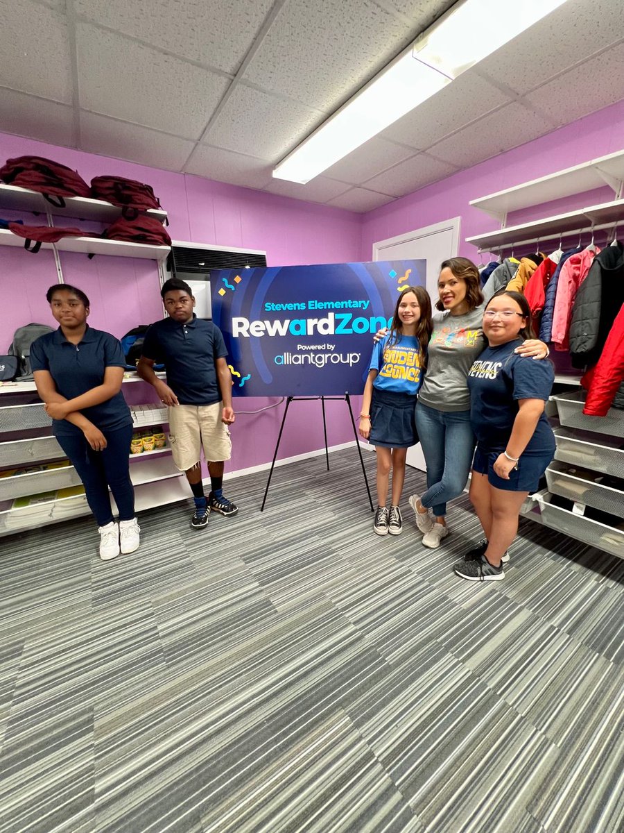 We are thrilled to share that we sponsored a #RewardZone room for students at Ms.<a href="/RickettsDeirdre/">Deirdre</a> school <a href="/LStevensES/">Stevens ES</a>!

This room will serve as a space where high performing #students will be able to choose fun prizes &amp; where students in need can get uniforms and school supplies.