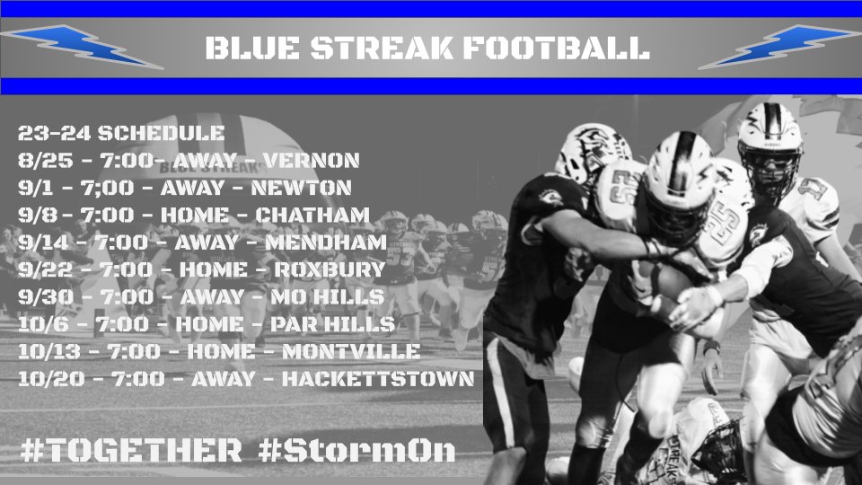 WHRHS Football (@whrhsfootball) on Twitter photo 2023-2024 Schedule
<a href="/SFCFootballNJ/">The SFC</a> <a href="/WHRSDAthletics/">WHRSD Athletics</a> <a href="/WHRHighSchool/">Warren Hills HS</a> <a href="/FOBSA21/">Streaks Football Club</a> <a href="/whrsd/">WHRSD</a> <a href="/alliance_ortho/">Alliance Orthopedics</a> <a href="/VarsityAces/">Varsity Aces</a> <a href="/NJHSSports/">NJHSSports</a>
#TOGETHER #StormOn 2023-2024 Schedule
<a href="/SFCFootballNJ/">The SFC</a> <a href="/WHRSDAthletics/">WHRSD Athletics</a> <a href="/WHRHighSchool/">Warren Hills HS</a> <a href="/FOBSA21/">Streaks Football Club</a> <a href="/whrsd/">WHRSD</a> <a href="/alliance_ortho/">Alliance Orthopedics</a> <a href="/VarsityAces/">Varsity Aces</a> <a href="/NJHSSports/">NJHSSports</a>
#TOGETHER #StormOn
