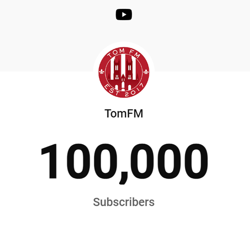 It's happened. 100,00 Subscribers.