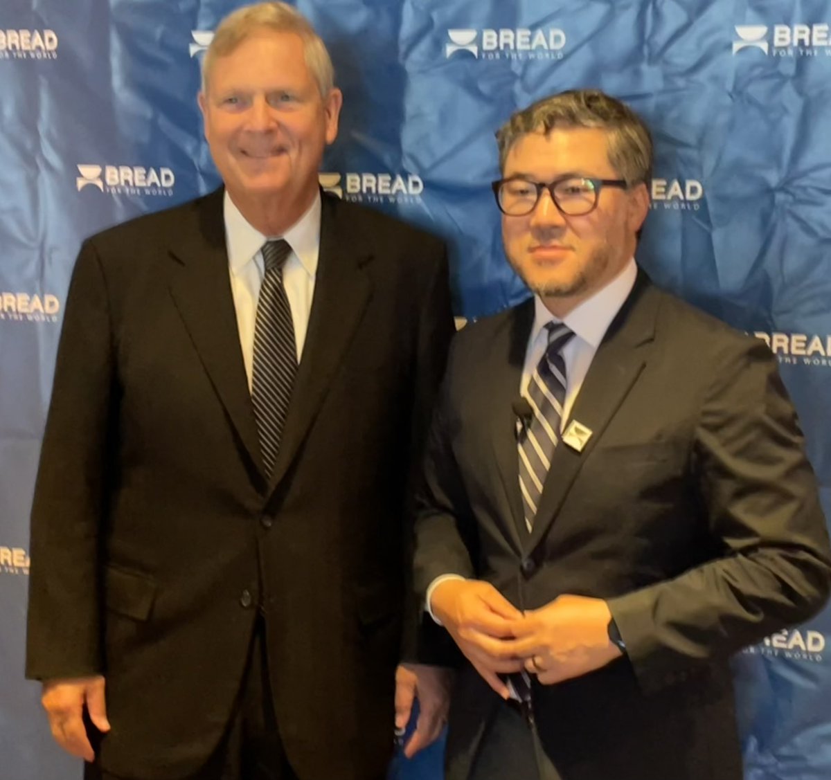 BasicandSimple2's tweet photo. United States Secretary of Agriculture Thomas Vilsack and Bread for the World President Reverend Eugene Cho at the Bread for the World Advocacy Summit 2023. #advocacysummit2023 https://t.co/e50WI5hxcr
