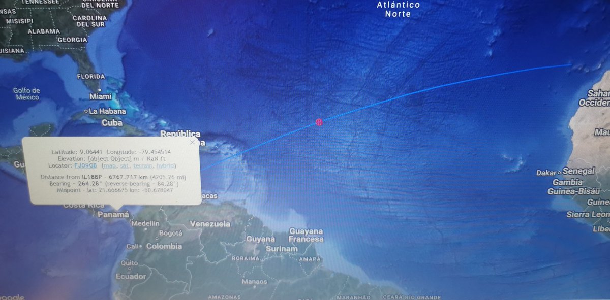 EA8ARI's tweet photo. @hp2vx 
Thank you very much for the contact, it was very exciting to hear you on the RS-44 satellite and only 4 degrees https://t.co/WIBscaBP2V