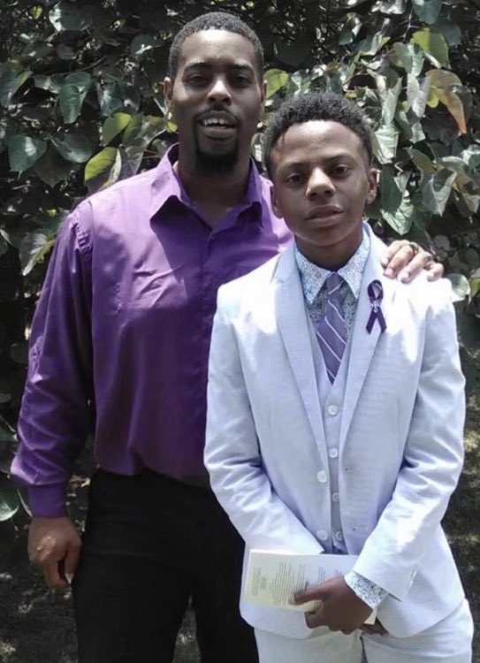 Speed with his dad at his graduation 🐐❤️