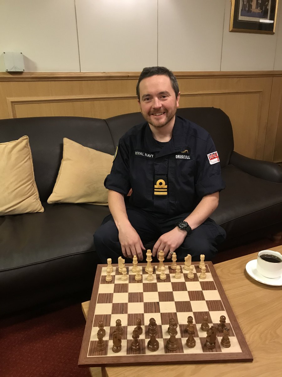 Delighted (and so grateful 🙏) to represent the Royal Navy at inter-Services Chess as we challenge the other Services for the Perrott Trophy. We aim to unseat the holders (RAF) to claim the trophy. #LifeWithoutLimits @RNReserve  @HMSEagletRNR @RoyalNavy @submarinefamily