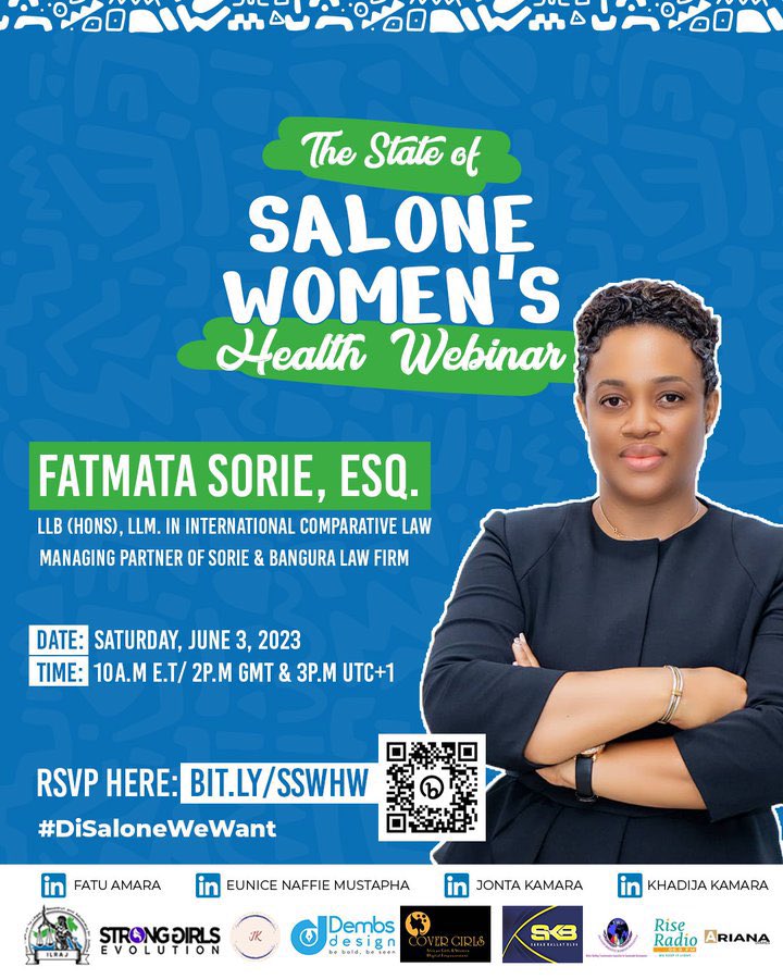 Uhmmmm…., Fatmata Sorie. That’s easy. #womancrush everyday. She reminded me why i wanted to be a lawyer and now I am a doctor labouring away at a PhD in Social Policy and Law 😅. Let’s raise our girls to become women like her.