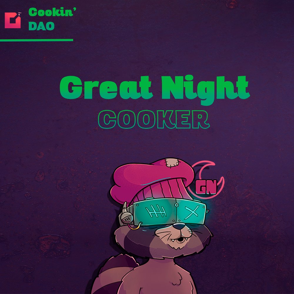 CookinDao's tweet photo. 🇺🇸GN Cookers, hope you guys had a great day!🦝
🇧🇷 Boa noite Cookers, espero que vocês tenham tido um ótimo dia!🦝
say it back👇
.
.
.
.
#community #cookindao #NFTCommmunity #NFTs #Crypto #cryptocurrency https://t.co/Z3fWsvCJt7