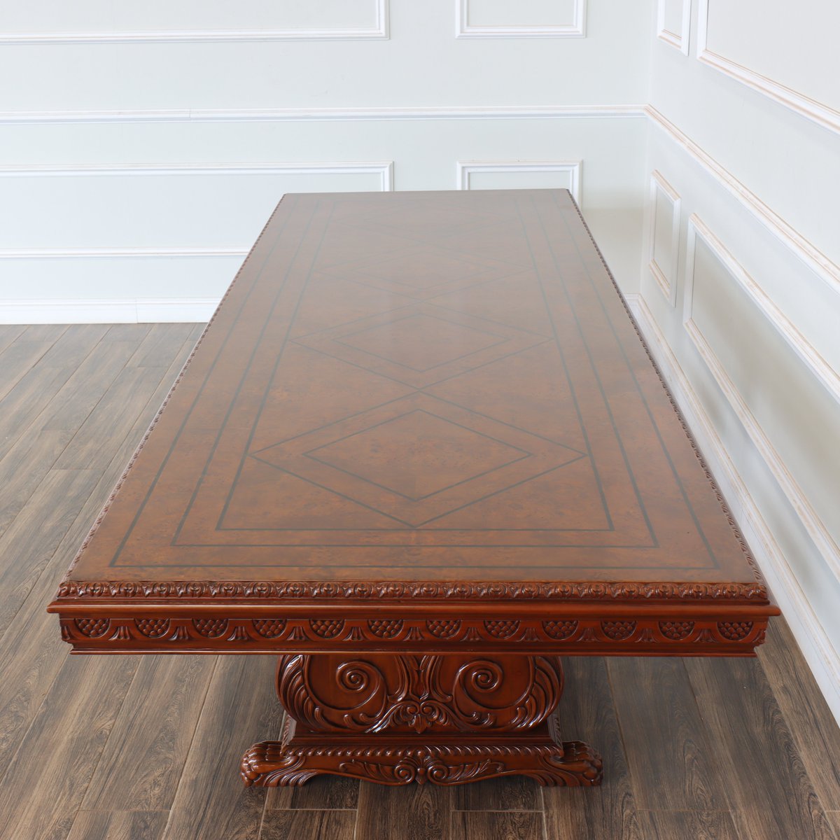 MahoganyMills's tweet photo. Feast your eyes on our 12ft Custom Pecan Gothic Dining or Conference Table! A blend of style and craftsmanship.🖤🛋️ Customize yours at https://t.co/SPyADfrWV9 #GothicTable #MahoganyCraftsmanship #DiningTable #ConferenceTable #MahoganyFurniture #MahoganyMillworks #furnituredesign https://t.co/QbvY0JjsEh