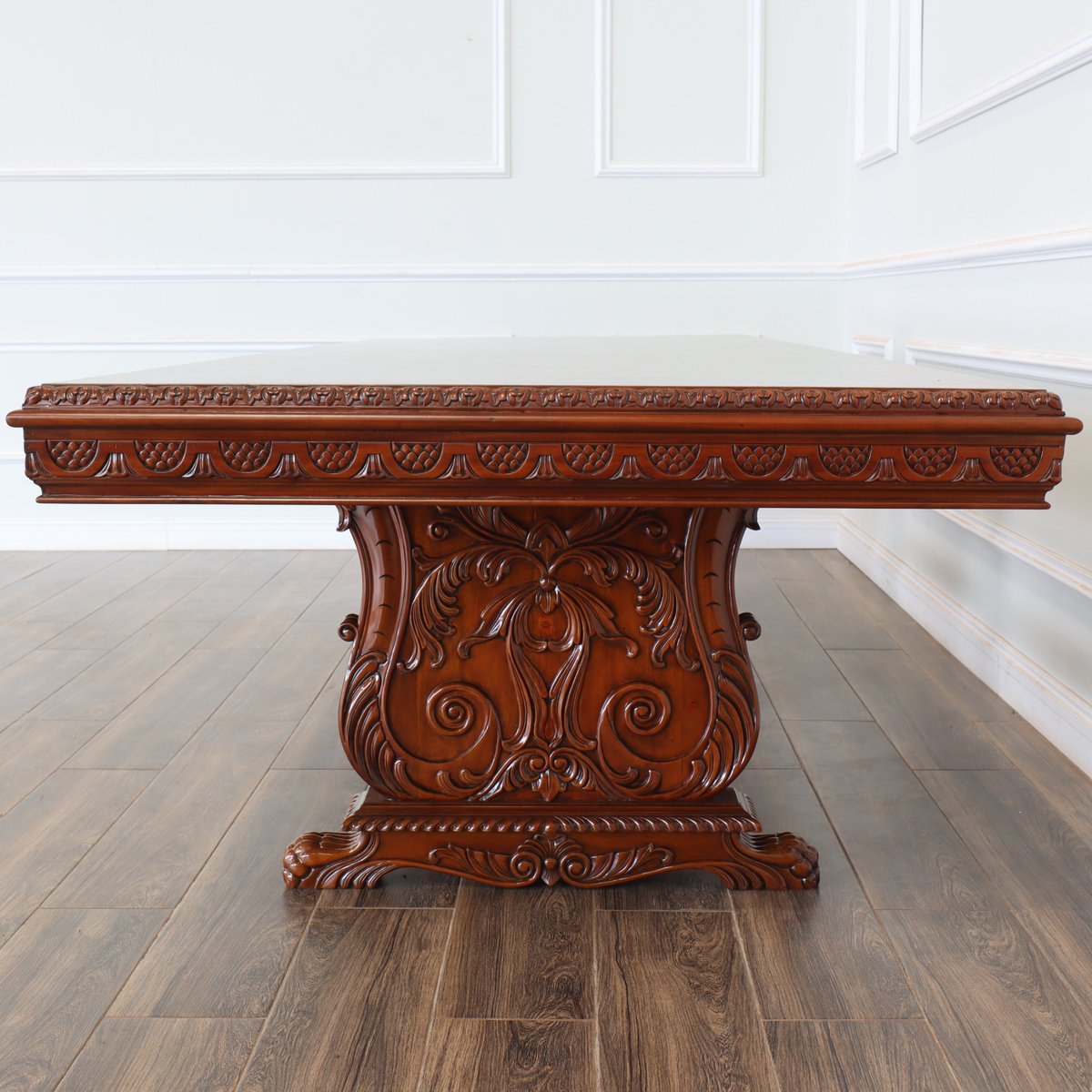 MahoganyMills's tweet photo. Feast your eyes on our 12ft Custom Pecan Gothic Dining or Conference Table! A blend of style and craftsmanship.🖤🛋️ Customize yours at https://t.co/SPyADfrWV9 #GothicTable #MahoganyCraftsmanship #DiningTable #ConferenceTable #MahoganyFurniture #MahoganyMillworks #furnituredesign https://t.co/QbvY0JjsEh