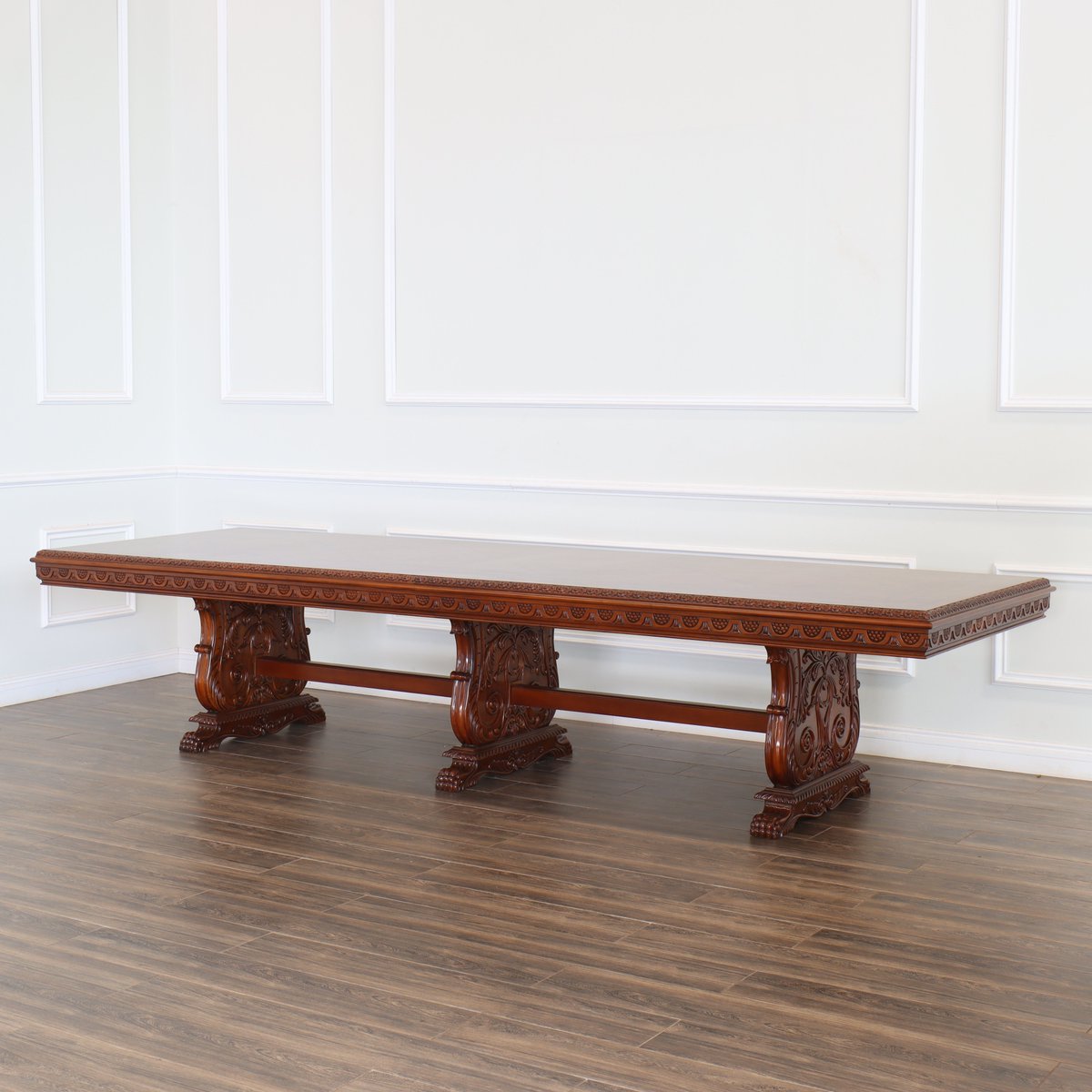 MahoganyMills's tweet photo. Feast your eyes on our 12ft Custom Pecan Gothic Dining or Conference Table! A blend of style and craftsmanship.🖤🛋️ Customize yours at https://t.co/SPyADfrWV9 #GothicTable #MahoganyCraftsmanship #DiningTable #ConferenceTable #MahoganyFurniture #MahoganyMillworks #furnituredesign https://t.co/QbvY0JjsEh