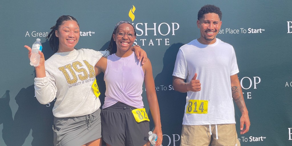 BishopState's tweet image. The #BishopState #5KFunRun &amp;amp; 1-Mile Walk is successfully in the books! Thank you to our participants for braving the heat &amp;amp; joining us for this fun, festive event! To our organizers, students, depts., &amp;amp; sponsors THANK YOU!! We couldn't have done it without you! @ACCS_Education