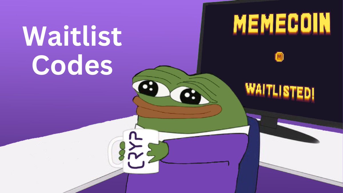 👁 FINE, giving away a few more <a href="/memecoin/">Memecoin</a> waitlist codes 🎟 24 hours starting now🕤

👽 Follow, like, RT
👽 Subscribe: t.me/CryptiCMS
👽 Join discord.gg/cryptic-crypto

$MEME #meme <a href="/Memeland/">Memeland ❤️ Memecoin</a> #memecoin #waitlistcode
