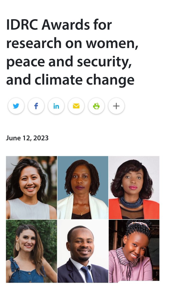 KidenLaki's tweet photo. It's a great honor to be one of the recipients of #IDRC #WPSAward 2023 https://t.co/0YLViEF2tx