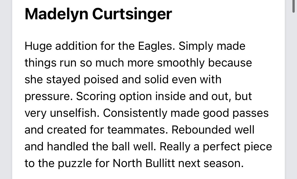 RobertRiggle's tweet photo. Great write up about 3 of our ladies from their HS summer games! @AddisonSoutar @maycurtsinger @KylieDowney4   Thank you @alyxwhite_ and @PGHKentucky for the write ups! https://t.co/fT3rqjKl2R