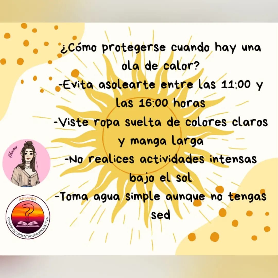 En los últimos días, ¿Has sentido más calor de lo “normal” esto se debe 
a una ola de calor en el país, a continuación te cuento más sobre este 
tema
#Answer #SabíasQue #BeTheAnswer #FamiliaAnswer #BeTheSeed 
#Calor #GolpdeCalor