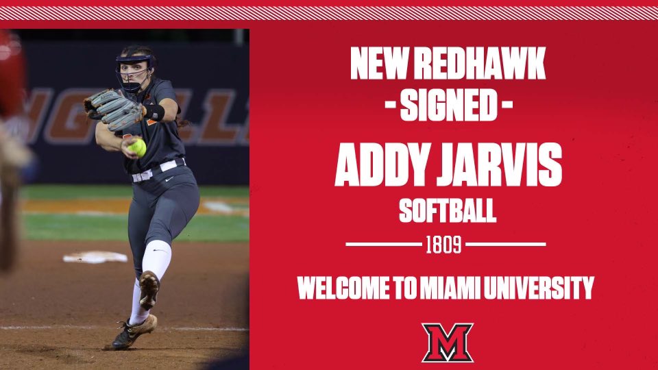 Welcome to the RedHawk family, pitcher and grad student, Addy Jarvis‼️