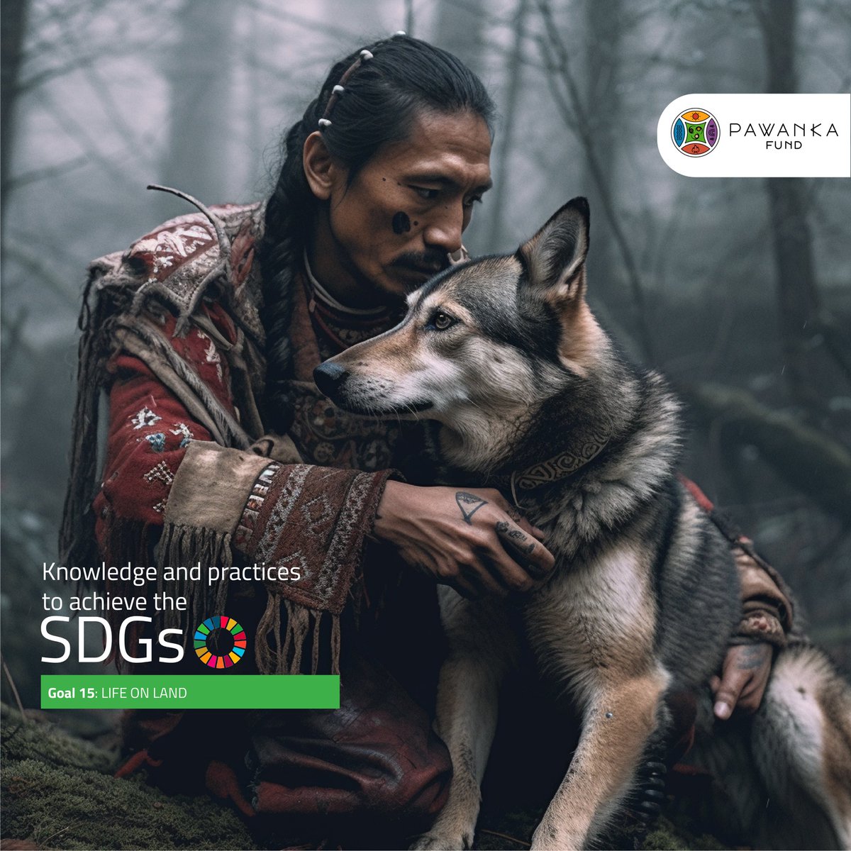 🌳🐶 Indigenous Peoples play a vital role in achieving #SDG15: protecting ecosystems & biodiversity.  They share traditional knowledge, preserve biodiversity, & collaborate on sustainable land use policies. Let's celebrate & support their crucial work!  #BiodiversityProtection 💚