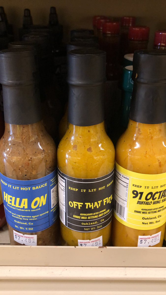 OakLakeProduce's tweet photo. Now carrying local hot sauce 
#KeepItLitHotSauce https://t.co/SdmDWKqBp0