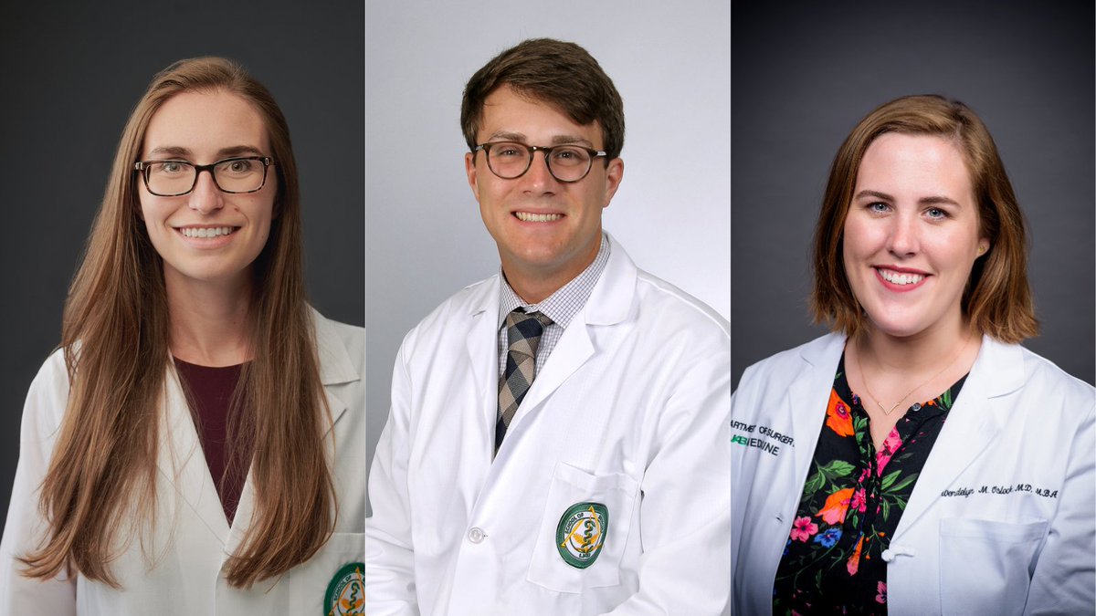 Three members of the UAB General Surgery Residency Program were elected to serve as <a href="/UABHeersink/">UAB Heersink School of Medicine</a> House Staff Council Officers. Congratulations to Drs. Stephanie Rakestraw, Adam Lucy, and Wendelyn Oslock!

Read more here: go.uab.edu/3Pbc01R
