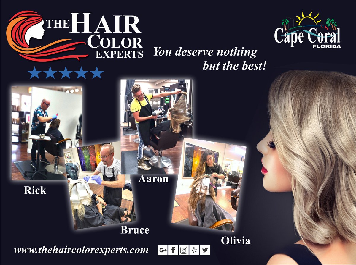 experts_color's tweet image. You deserve nothing but the best!
Meet our Lead Master Stylists.
#masterstylist #CapeCoral #bestsalon #swfl