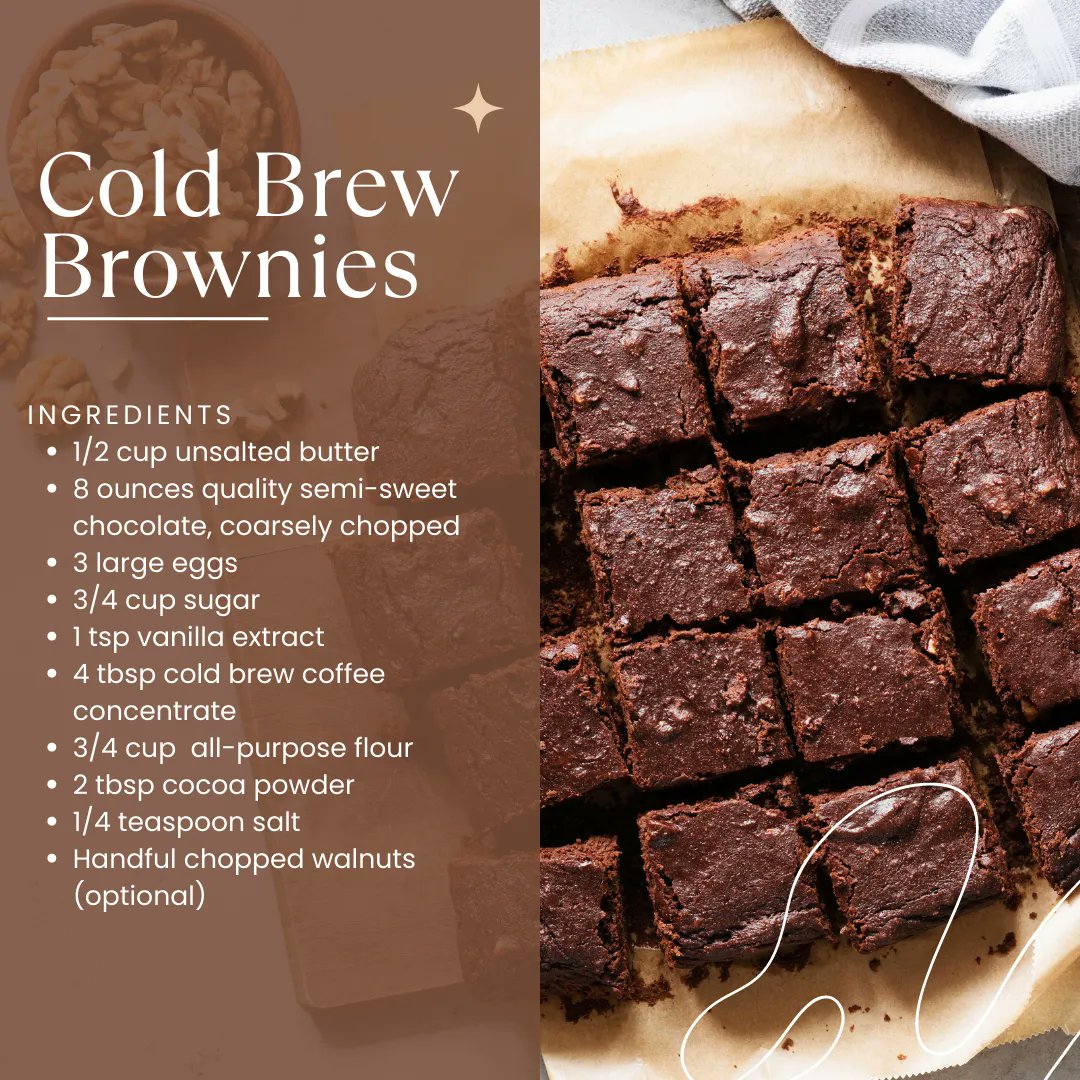 Step into chocolate paradise with this easy-to-follow brownie recipe! 
#Brownierecipe #coldbrew