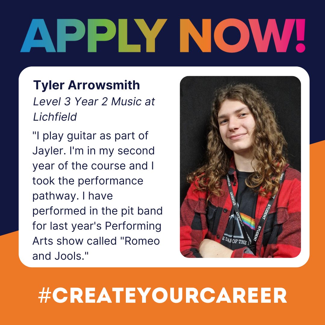 southstaffs's tweet photo. Even more coming out of our #music department! We caught up with some of our music students to hear about their time on the course so far! ๐ธ๐ค๐ง if youโre looking to #CreateYourCareer in the music industry, apply & join us this September at #Lichfield โก https://t.co/WVWPIkke5n https://t.co/JIEpv3pekw