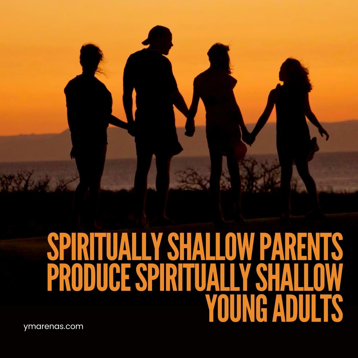 Spiritually shallow parents produce spiritually shallow young adults. What are you doing to help deepen the faith of parents at your church? #youthministry #parentministry ymarenas.com photo by Mike Scheid