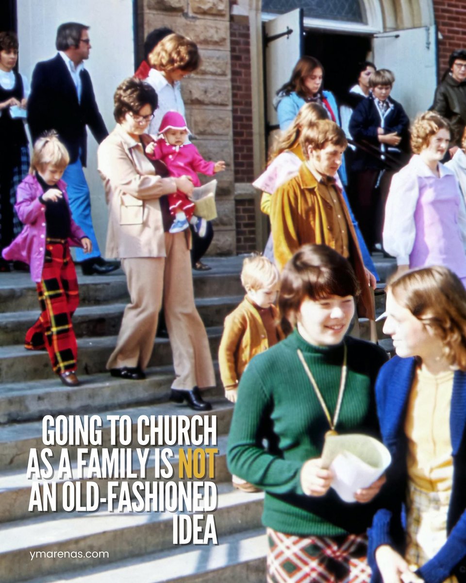 Going to church as a family is NOT an old-fashioned idea. Encourage families to worship together tomorrow! #youthministry #parentministry #churchlife ymarenas.com