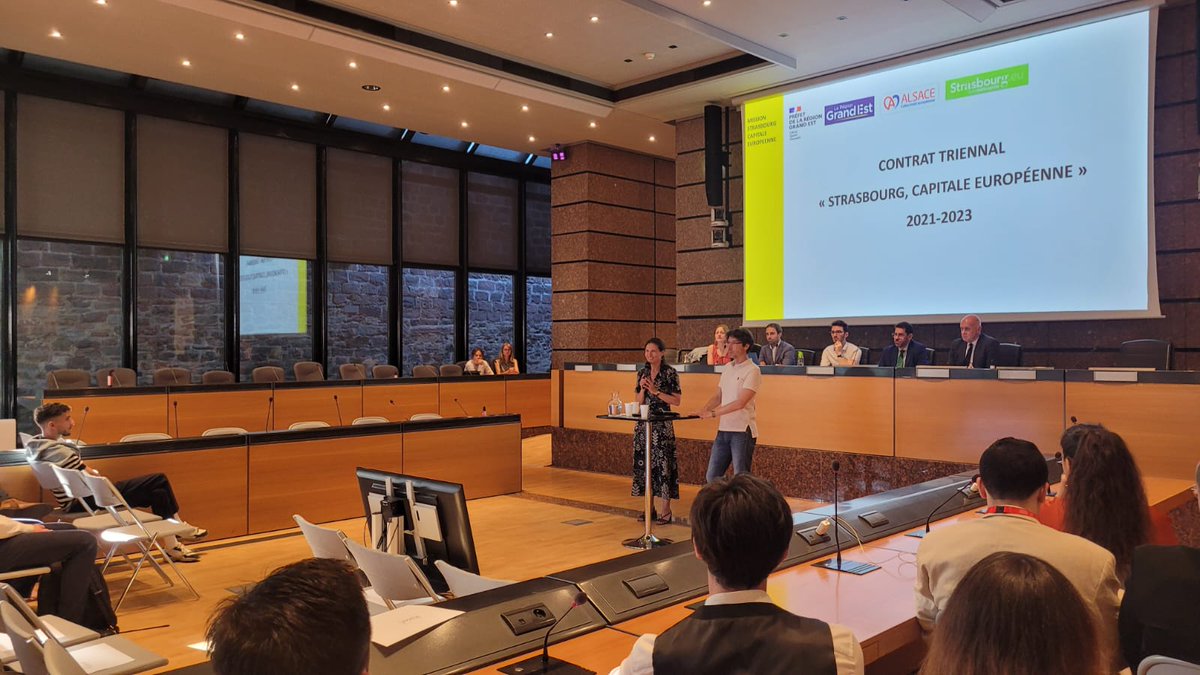 Cérémonie d'ouverture
de la 1e éd. de la Simulation de Négociations du Conseil de l'Europe #CoEMoN! à l'Hôtel de la #CeA <a href="/toutelalsace/">Toute l'Alsace</a>, un partenaire-clé pour la #jeunesse au sein du contrat triennal #Strasbourg, capitale 🇪🇺 

Bonne chance aux négociateurs <a href="/PACE_News/">PACE</a> de demain !