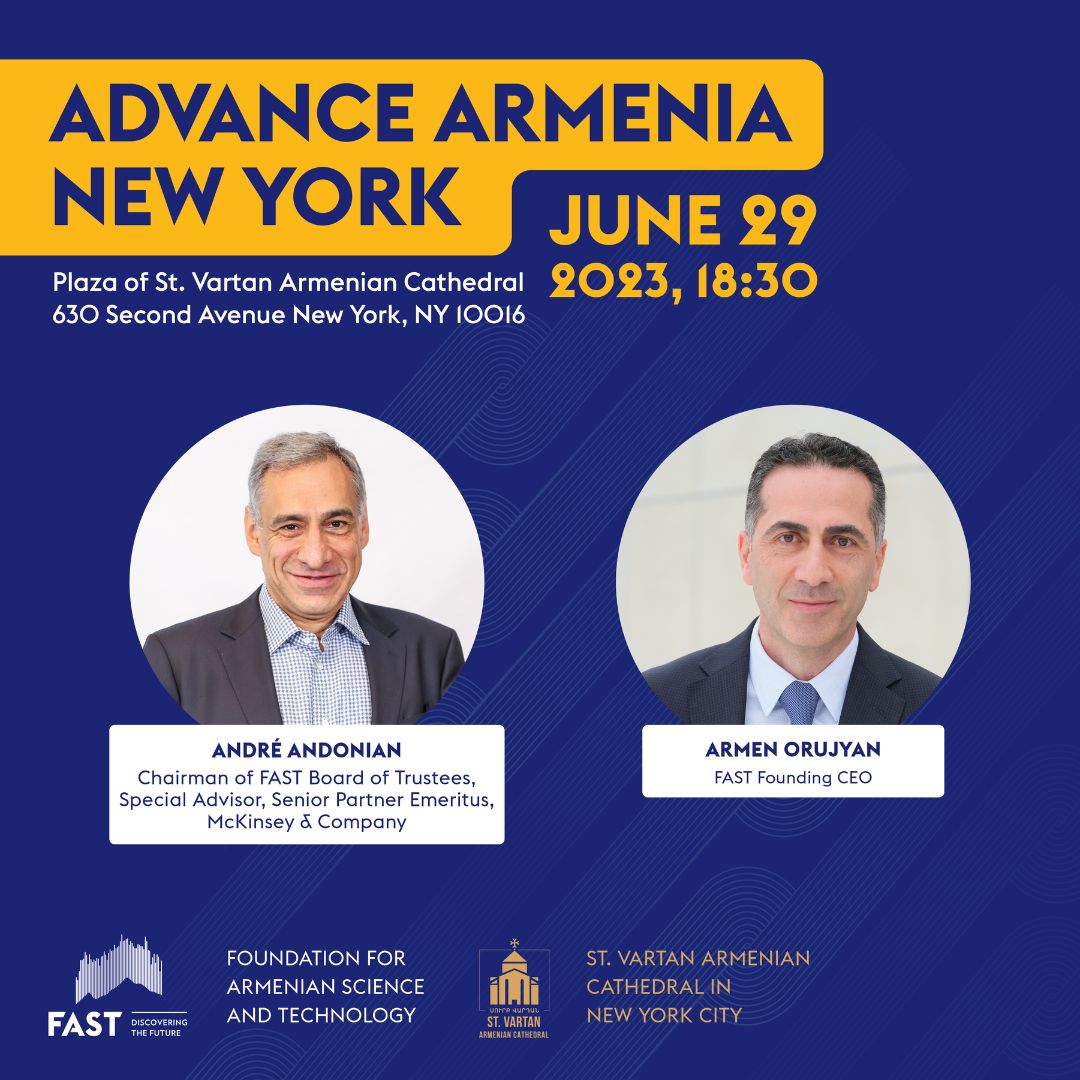 ArmenOrujyan's tweet photo. Join us for the #AdvanceArmenia #NY meet and greet in a couple of weeks, where we'll present our programs, discuss plans, and explore new possibilities. Request your RSVP to ny@fast.foundation to secure your place. #FastFoundation https://t.co/UZY3MiiTq2