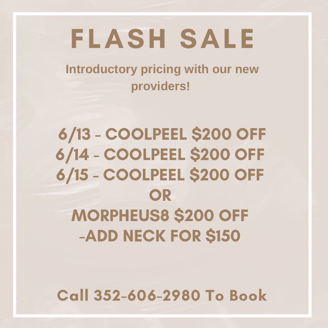 DivinityMedSpa_'s tweet photo. Flash Sale 🔔 https://t.co/gFgQew6xbp