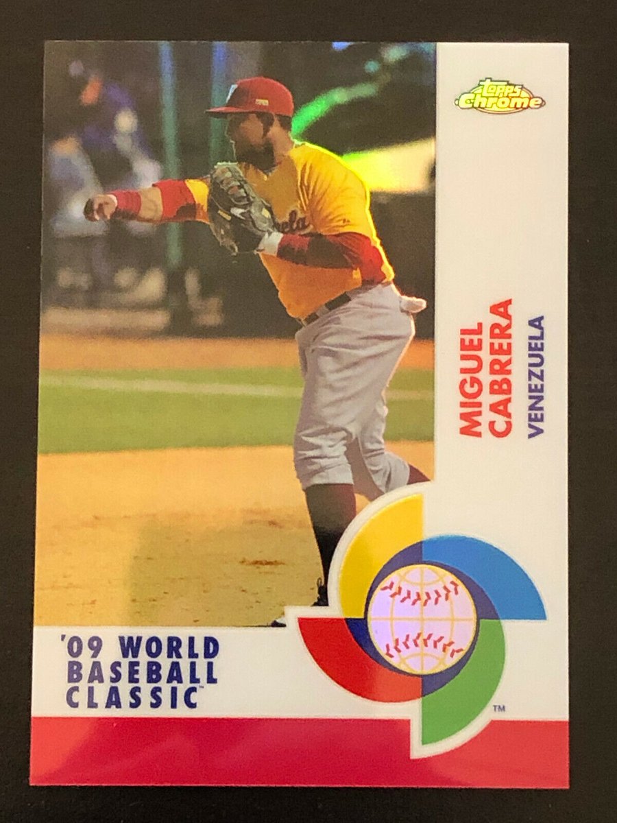 WXzach's tweet photo. @CardPurchaser @OsCardSales @USPS
2009 Topps Chrome World Baseball Classic Red Refractors W21 Miguel Cabrera 25/25. Spread the word, lost in the mail 06/12/23. Package received in Clinton Township, MI completely empty. #findMiggy #LostCard https://t.co/64sshERy8n