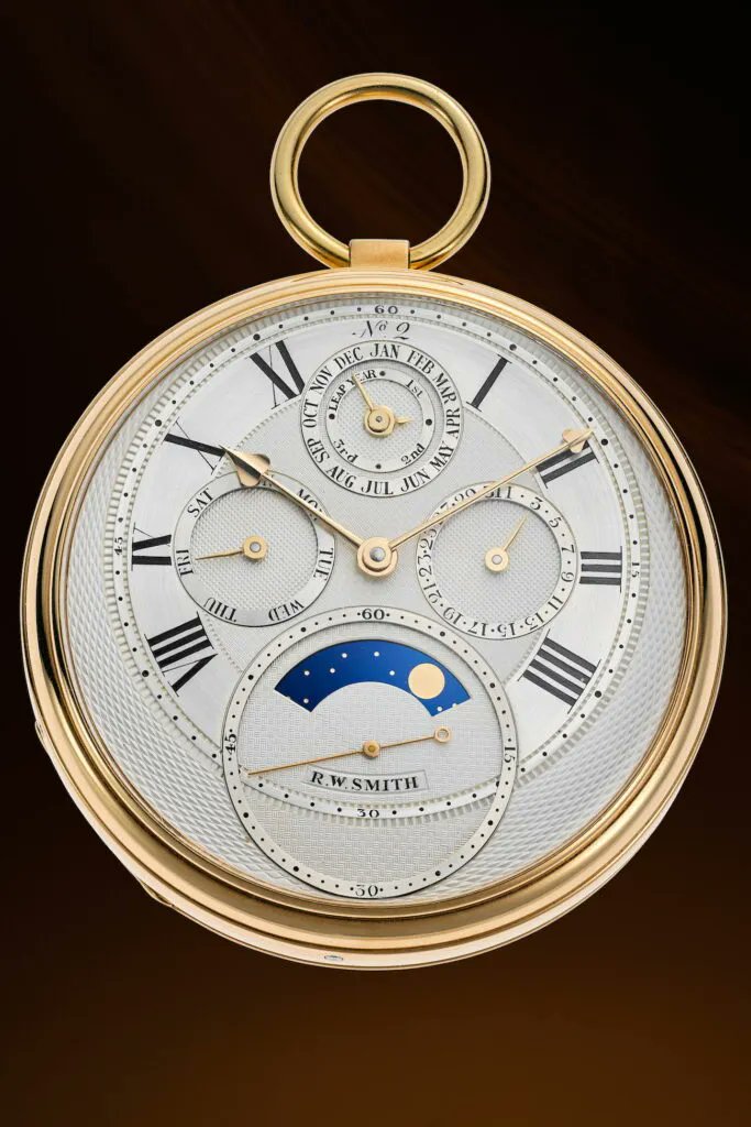 Roger Smith’s Pocket Watch Number Two sold for $4.9 million during the Phillips New York Watch Auction Eight held June 10 and June 11, setting a new record for any British timepiece.  buff.ly/3JavT5v  #phillipswatches, #rogersmithltd, #watchauctions,