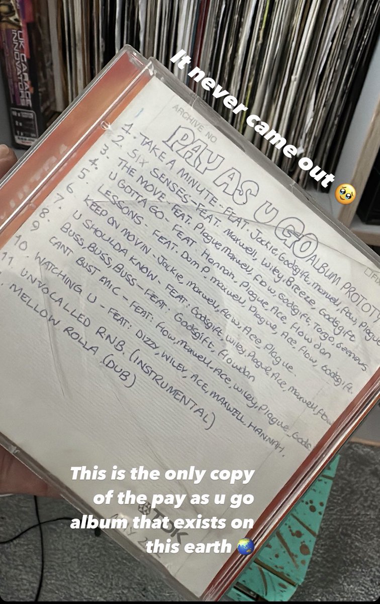 DJTarget's tweet photo. U lot really want this unreleased Pay as U Go album innit? https://t.co/IeEL4F8JTo