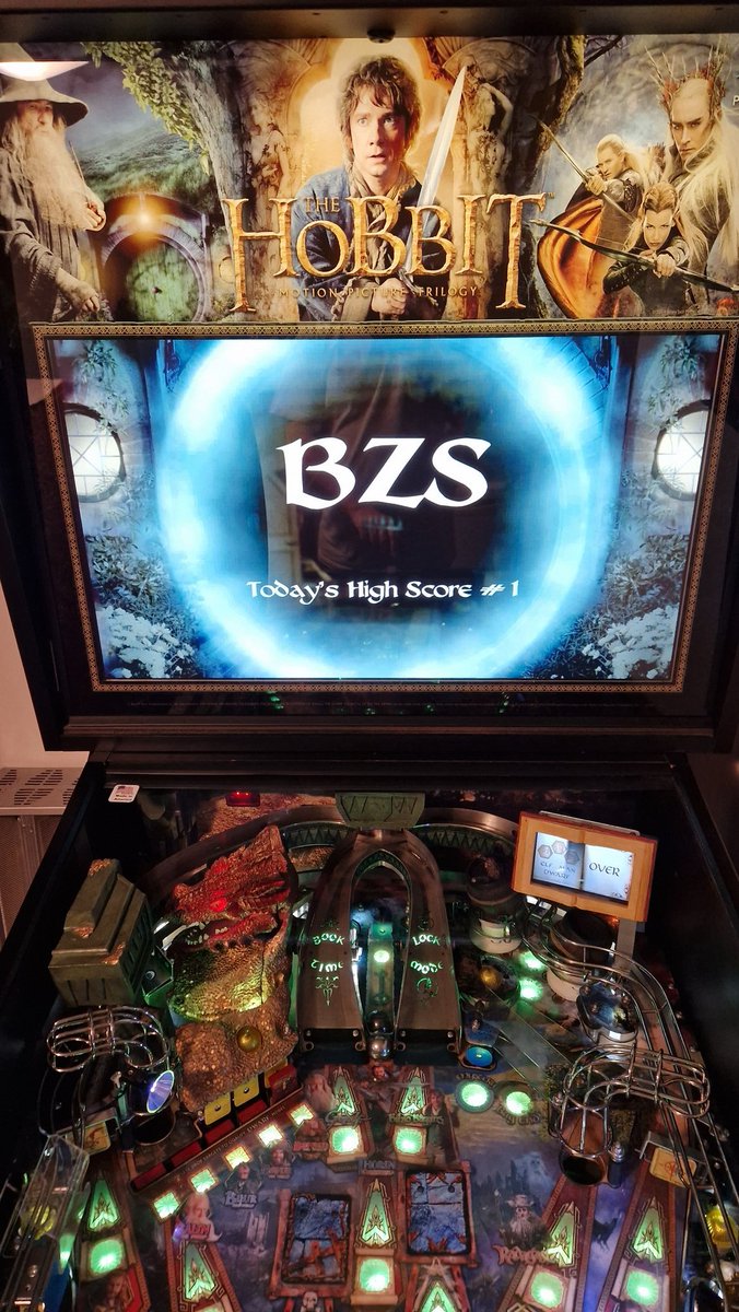 BZS77's tweet photo. I just scored 4,165,335 on The Hobbit #pinball machine by @JJPinball 22097-1 @hobbitpinball használatával https://t.co/MQbf2ZxtwP